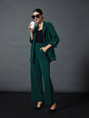 Women Emerald Side Tape Straight Pants