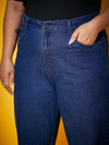 Women Blue Wash Balloon Fit Jeans