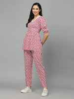 Women Printed Standard Purple Jumpsuits & Sets