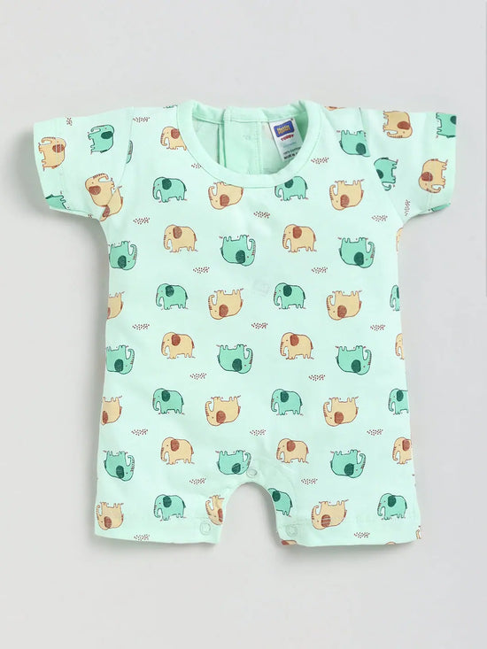 Nottie Planet Romper-Green-R-35 GREEN 0-3 M