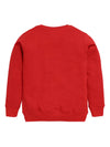 Nottie Planet Little Girl Printed Full Sleeve Loopknit Girl'S Sweatshirt- Red