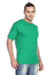 Fidato Green Men's Half Sleeves Round Neck T-shirt