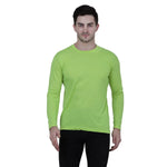 Fidato Green Men's Full Sleeves Round Neck T-shirt