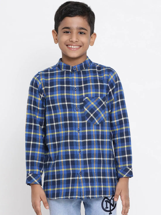 Sea Check View Boy’s Brushed Shirt