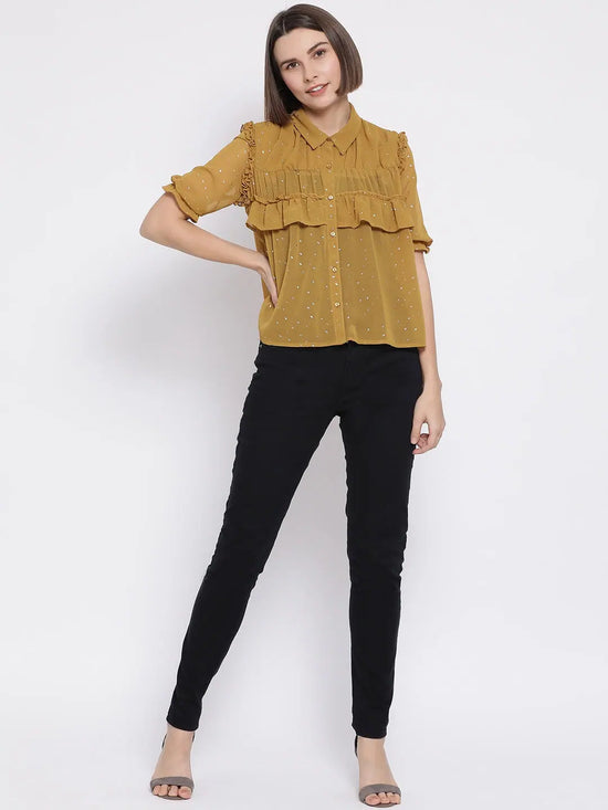 Mustard Dramatic Women Shirt