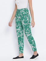 Tropical Maron Tie-Knot Women Pant