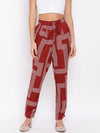 Red Direction Women Pant