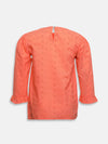 Orange Betty Textured Girl’s Top