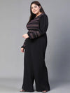 Women Solid Black Jumpsuits & Sets