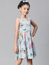 Girl multicolor floral print sleevless round neck dress-S23136GDR003_3..4