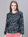 Women Printed Standard Multicolor Full Sleeve Jacket