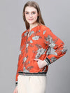 Women Printed Standard Multicolor Full Sleeve Jacket