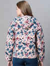 Women Printed Standard Dusty Pink Full Sleeve Jacket