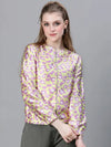 Women Printed Standard Multicolor Full Sleeve Jacket