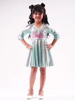 Lil Drama's Barbie Blue Shimmer Ballerina Dress for Tween Girls