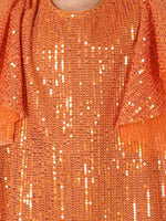 Razzle Dazzle Girls Peach Sequins Party Dress