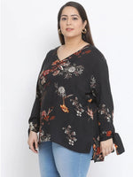 Floral Northern Light Plus Size Women Top