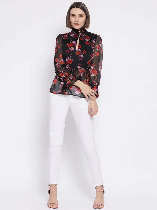 Floral Victorian Chic Women Top