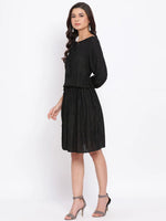 Black Claudia Women lurex stripe Dress