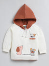 Nottie Planet My Best Friend Printed Hooded Fancy Boys Set - D.Brown