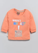 Nottie Planet Car Printed Boys Full Sleeve Fancy Set - Coral