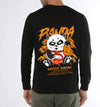 Manlino Direct Mens Black Round Neck Regular Graphic Printed Sweatshirt-MLM(RSSWT)BLACK_07-M