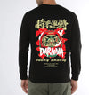 Manlino Direct Mens Black Round Neck Regular Graphic Printed Sweatshirt-MLM(RSSWT)BLACK_24-M