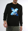 Manlino Game Mens Black Round Neck Regular Graphic Printed Sweatshirt-MLM(RSSWT)BLACK_04-M