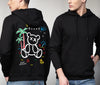 Manlino Direct Mens Black Regular Fit Hooded Neck Graphic Printed Hoody-MLM(RSHOD)BLACK_14-M