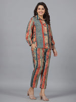 Women Printed Standard Blue Jumpsuits & Sets