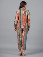 Women Printed Standard Blue Jumpsuits & Sets