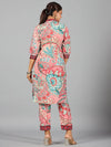 Women Printed Standard Beige Jumpsuits & Sets