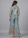 Women Printed Standard Grey Jumpsuits & Sets