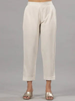 Juniper Woemen Natural Rayon Flex Solid Pants