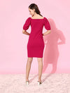 Put Me To Sleep Bodycon Dress Dark Pink