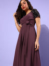 Explore The Island Pleated Maxi Dress Mauve