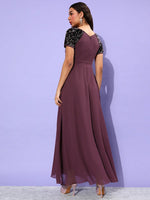 Explore The Island Pleated Maxi Dress Mauve