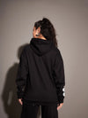 Women Black Lovely Fun Club Hoodie