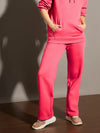 Women Pink Fleece Track Pants