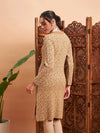 Women Beige & Off White Hair Wool Straight Kurta