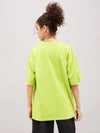 Women Green You Love Only Money Oversized T-Shirt