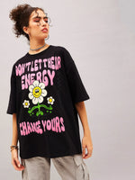 Women Black Don'T Let Their Energy Oversized T-Shirt