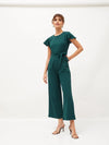 Women Embellished Standard Green Jumpsuits & Sets