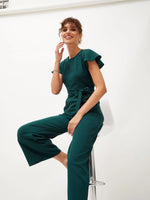 Women Embellished Standard Green Jumpsuits & Sets