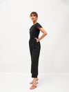 Women Embellished Standard Black Jumpsuits & Sets