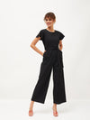 Women Embellished Standard Black Jumpsuits & Sets