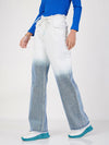 Women Blue & White Ombre Straight Jeans-SFJEAN0450XS