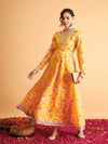 Women Yellow Floral Anarkali Maxi Dress-SHDRS11641XS