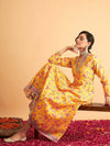 Women Yellow Floral Anarkali Maxi Dress-SHDRS11641XS