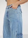 Women Blue Wide Leg Jeans-SFJEAN0425XS